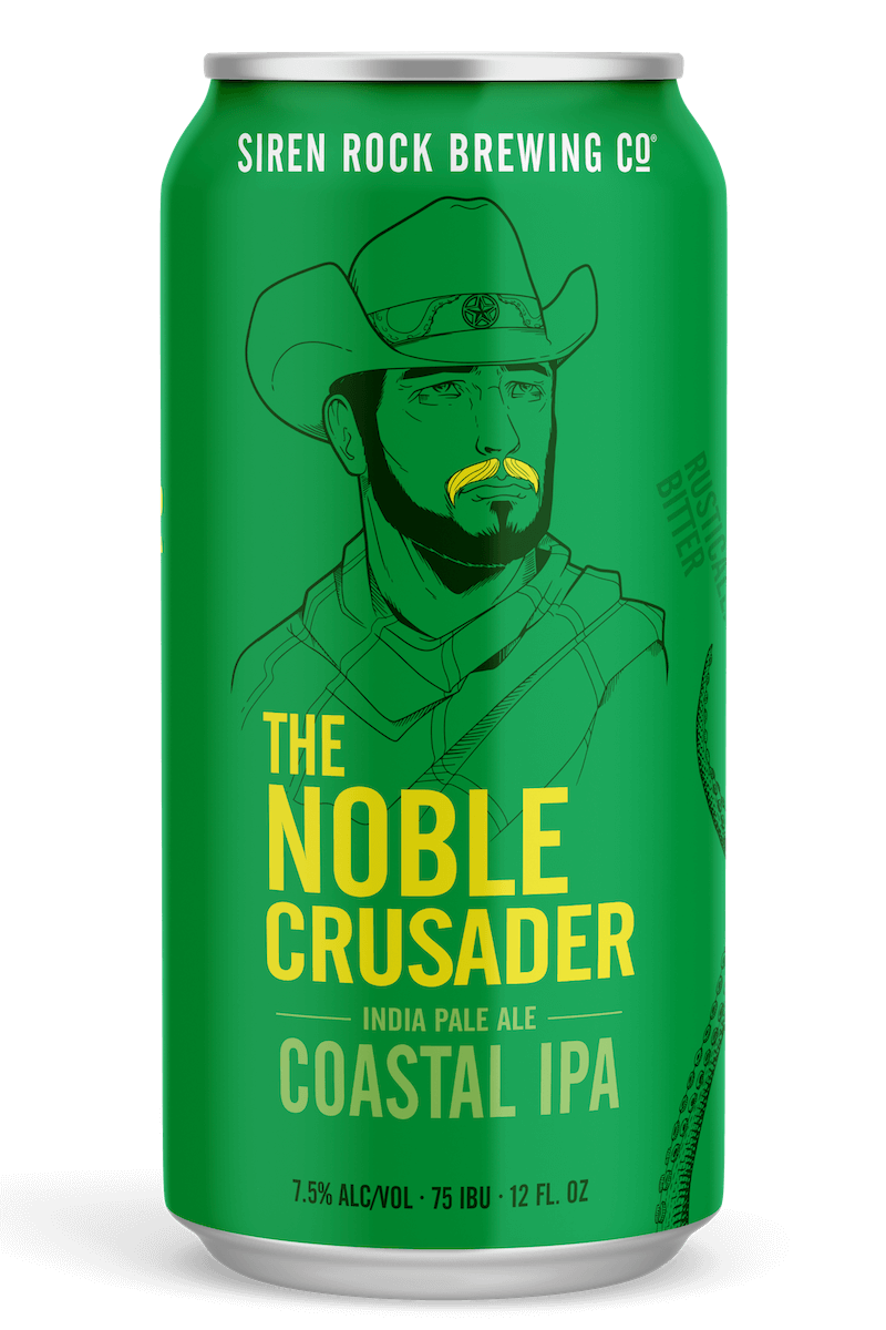 Siren Rock Brewery 12oz can of the Noble Crusader Texas IPA