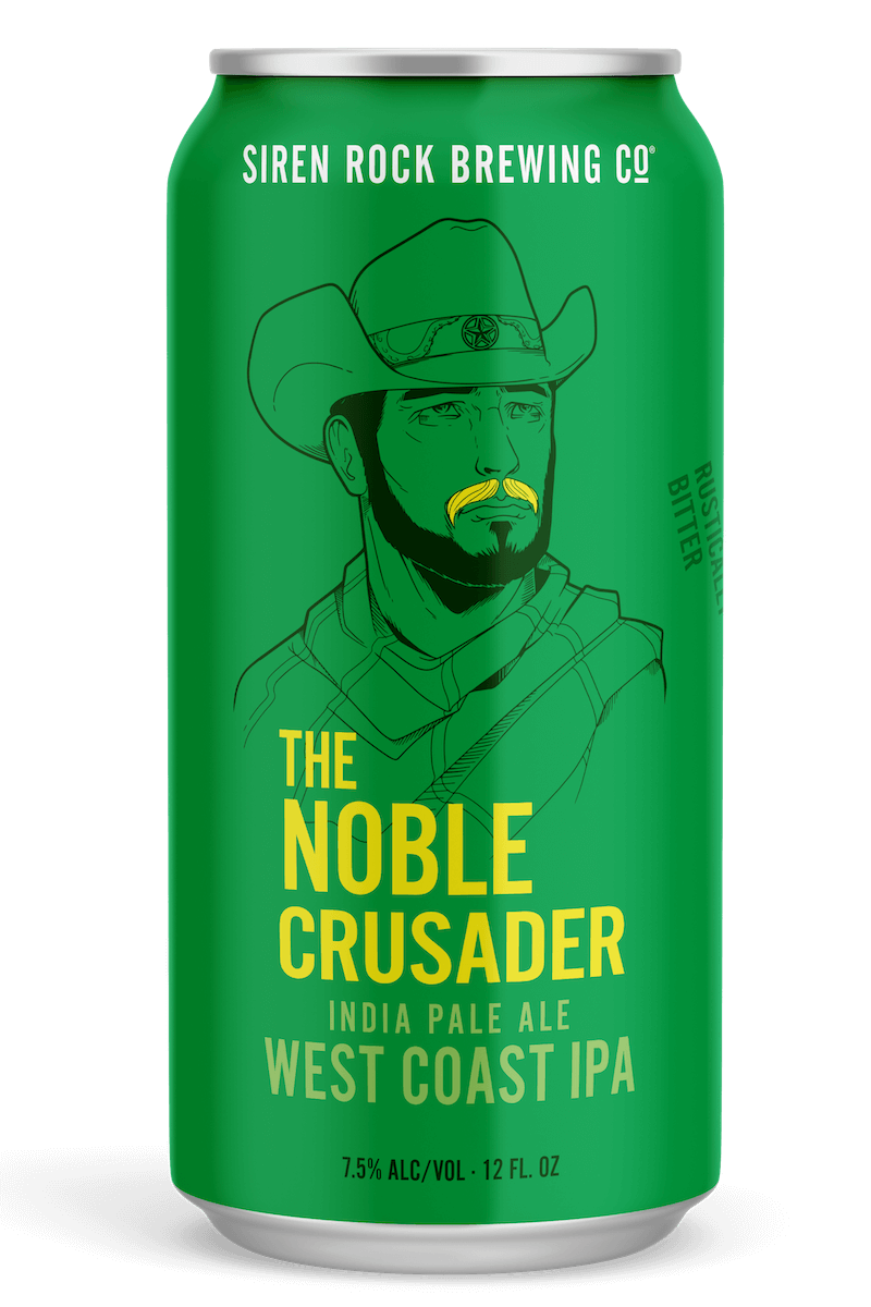 Siren Rock Brewery 12oz can of the Noble Crusader Texas IPA